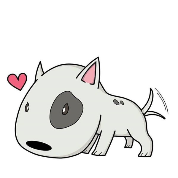 Бультерьер мультяшный