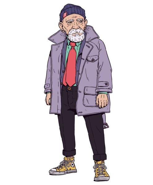 Дедушка рисунок