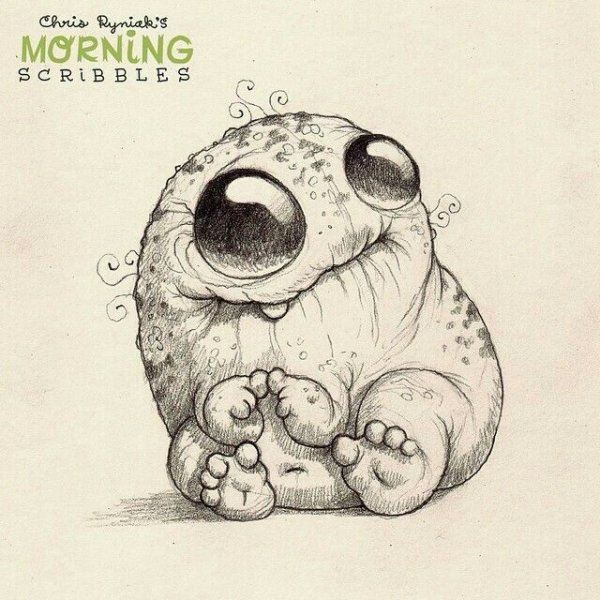 Монстрики для срисовки карандашом