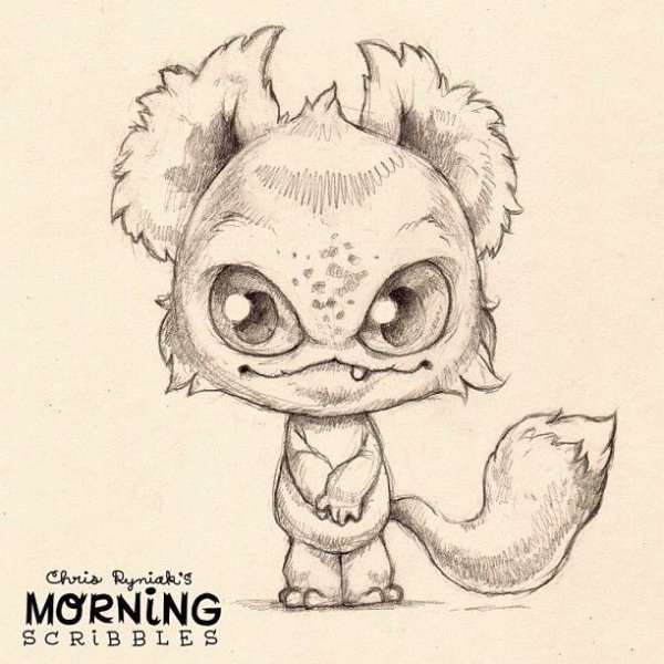 Монстры карандашом для срисовки