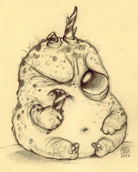 Chris Ryniak монстры рисунки