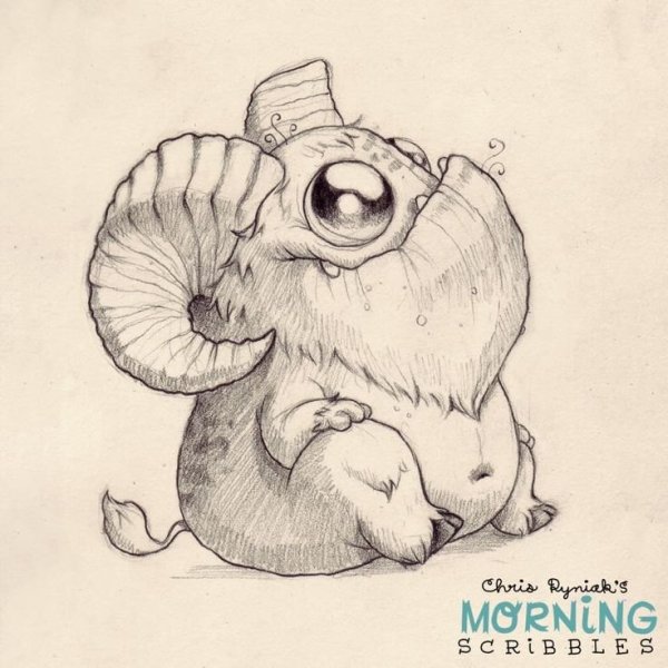 Монстрики рисунки карандашом