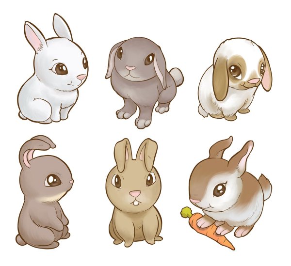 Милые мультяшные животные