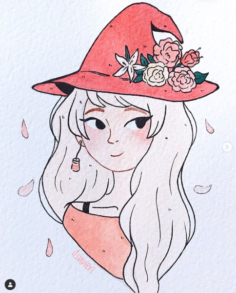 Милые рисунки для скетчбука девушки