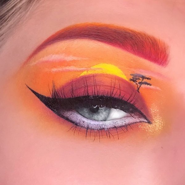 Макияж глаз на Хэллоуин