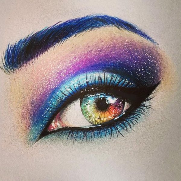 Красивый макияж глаз на Хэллоуин