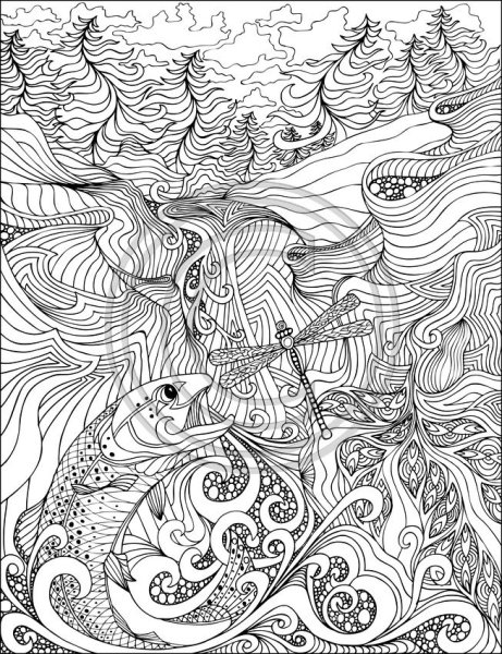 Раскраски сложные