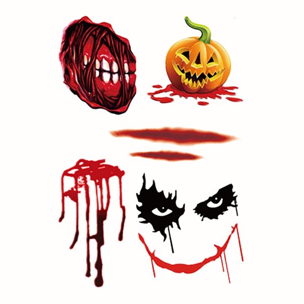 Страшные наклейки на Хэллоуин