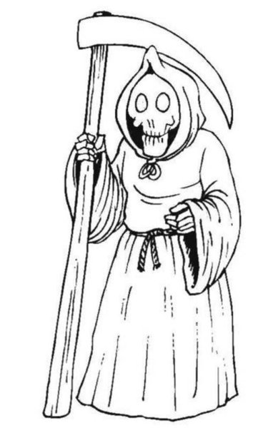 Тыква на Хэллоуин раскраска