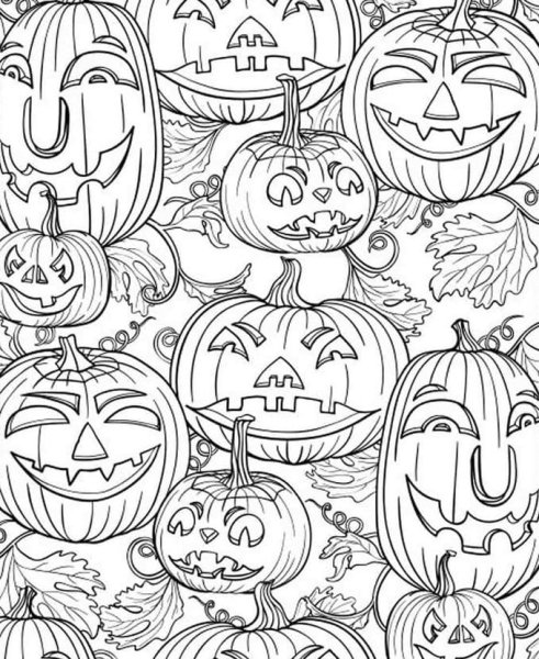 Раскраски для Хэллоуина