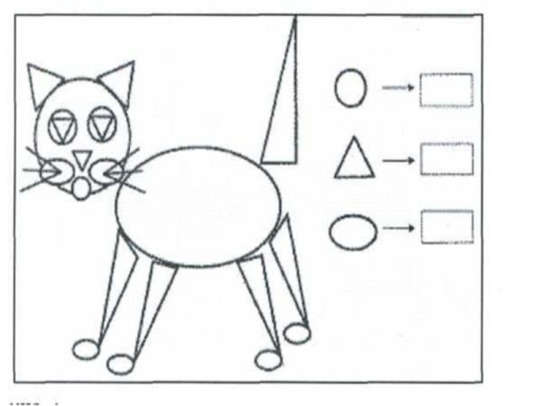 Трафарет из геометрических фигур