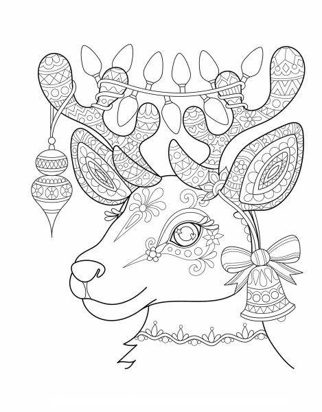 Новогодние раскраски антистресс