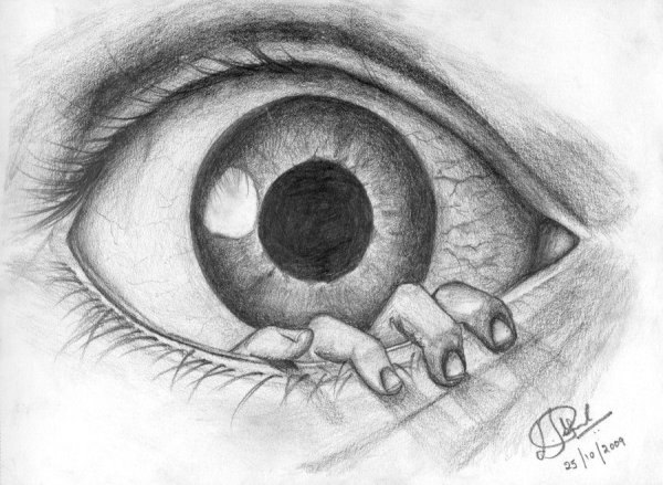 Страшные рисунки карандашом