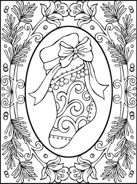 Новогодняя раскраска