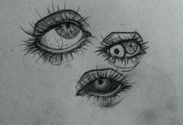 Глаз дракона карандашом