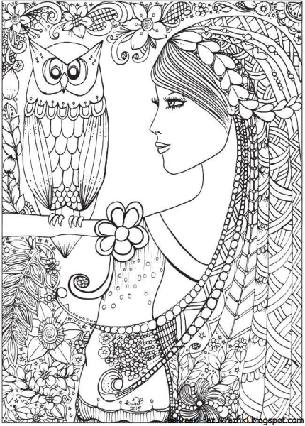Раскраски антистресс для девочек