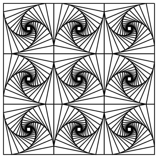 Геометрический симметричный рисунок