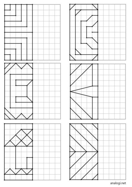 Симметричное рисование по клеткам