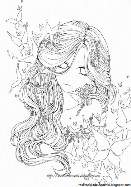 Раскраски девушки
