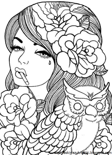 Раскраски девушки