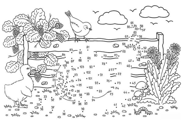 Соединить по точкам сложные