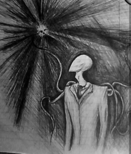 Рисунок человечек ужас