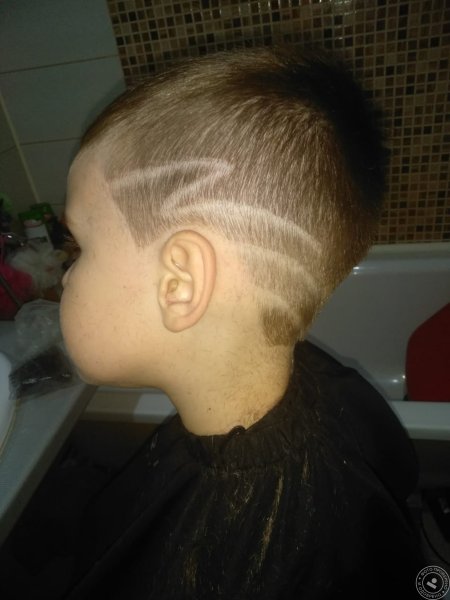 Стрижка с молнией для мужчин