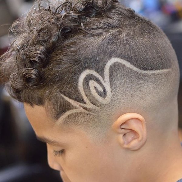 Стрижки для мальчиков с рисунком