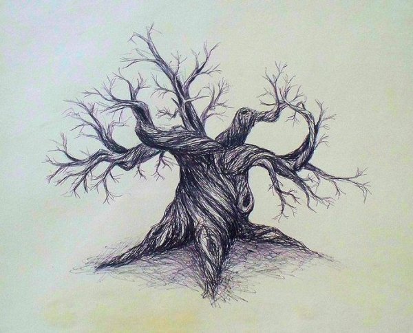 Дерево для срисовки