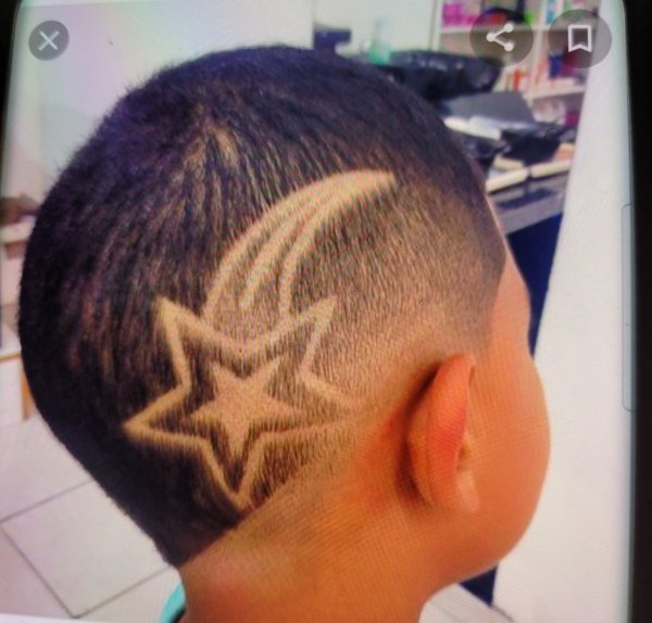 Детские узоры на волосах