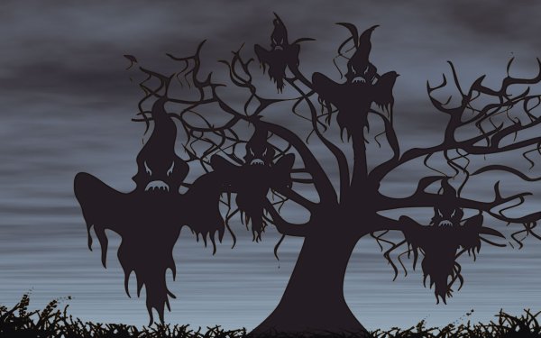 Для Хэллоуина из дерева