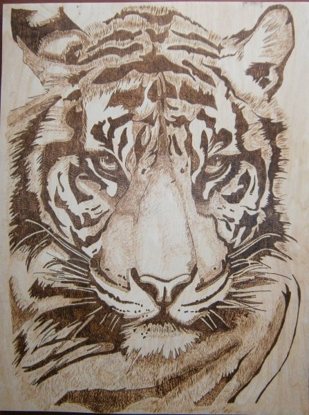 Олень гравюра