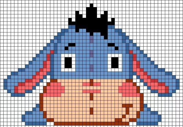 Рисунки по клеточкамслоджные