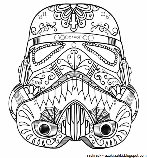 Раскраска антистресс Звездные войны