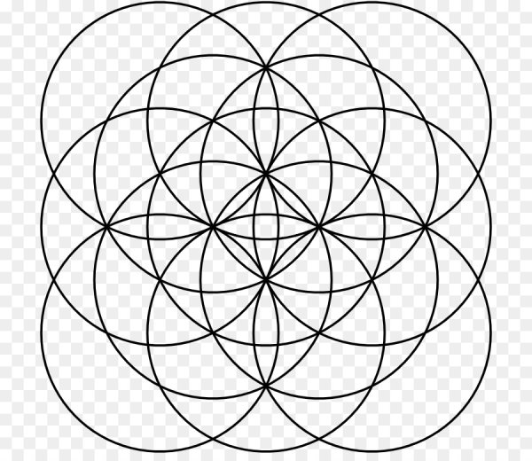 Геометрический орнамент циркулем