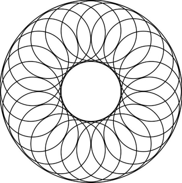 Круговой орнамент геометрический