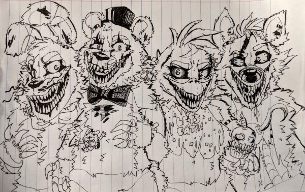 Рисунки ФНАФ 4