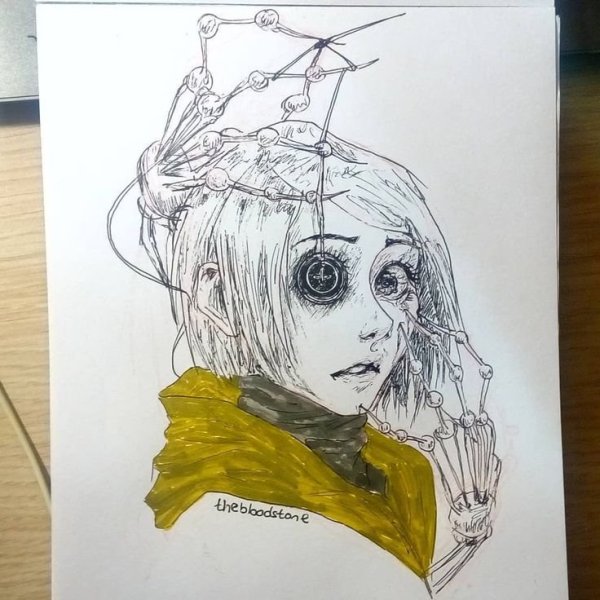 Крипи инктобер Коралина