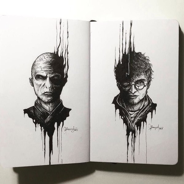 Гермиона Грейнджер маркерами