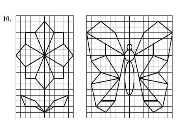 Осевая симметрия рисунки