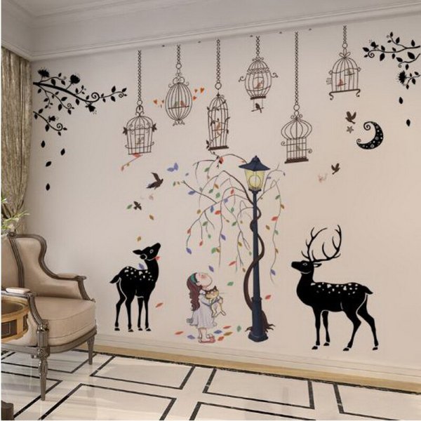 Роспись стен животные