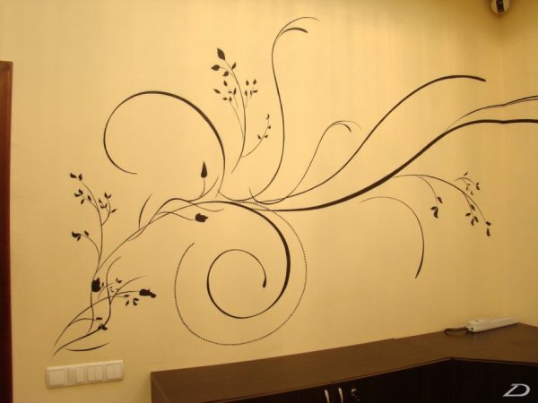 Легкий рисунок на стену