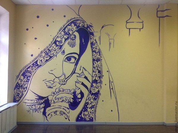 Разрисовка стен в квартире