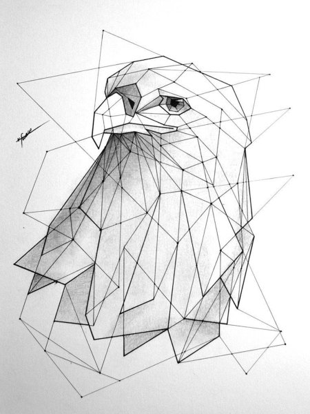 Животные геометрическими фигурами