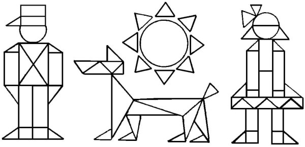 Рисунок из геометрических фигур