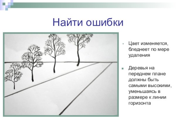 Линейная перспектива линия горизонта