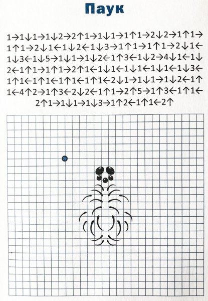 Объёмные рисунки по клеточкам