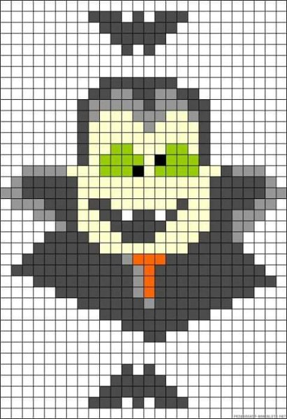 Хэллоуин по клеточкам