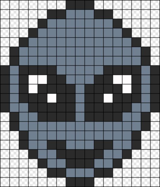 Рисунки по клеточкам страшные