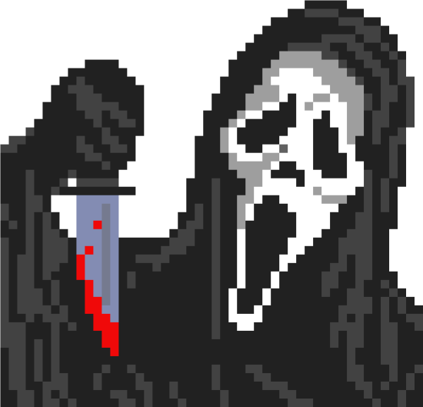 Ghostface пиксель арт